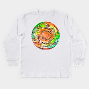 Papatuanuku Mother Earth Kids Long Sleeve T-Shirt